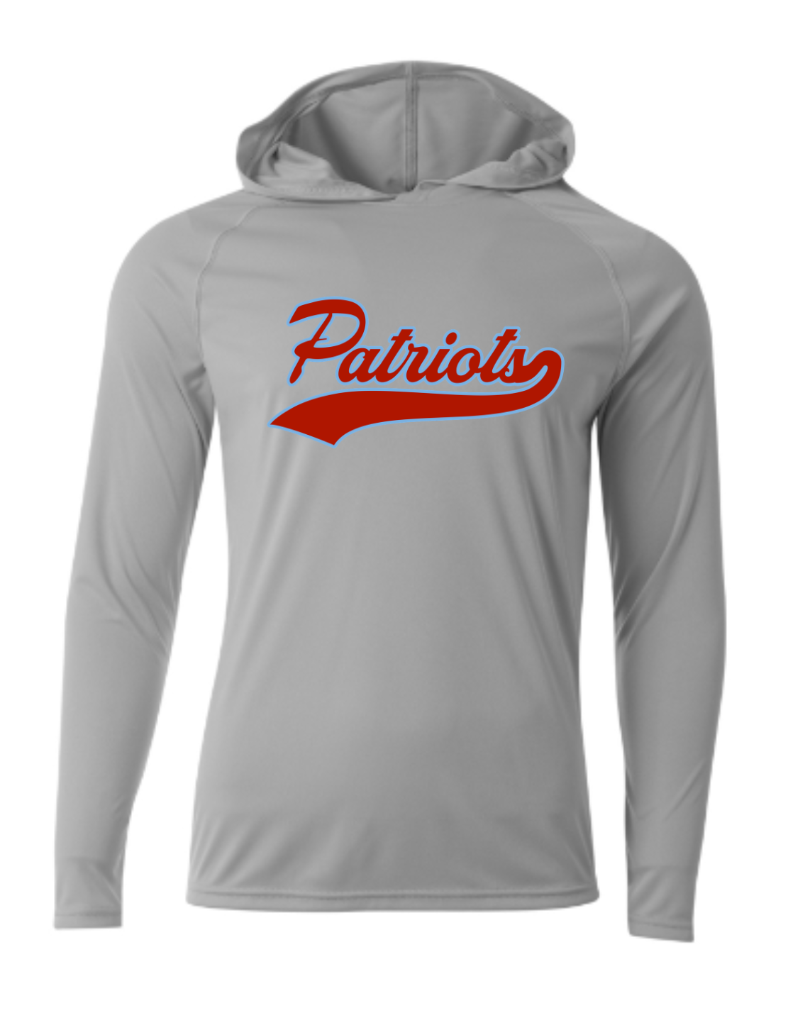 Patriots Script Driwick Long Sleeve Hooded Shirt