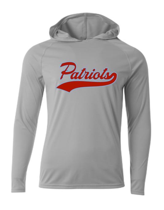 Patriots Script Driwick Long Sleeve Hooded Shirt