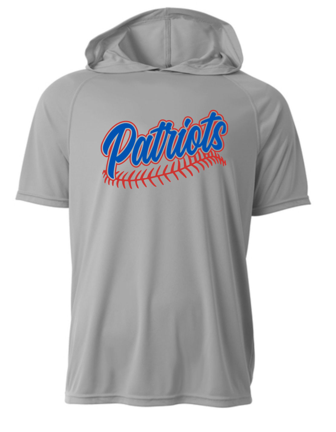 Patriots Baseball Driwick Short Sleeve Hooded Shirt