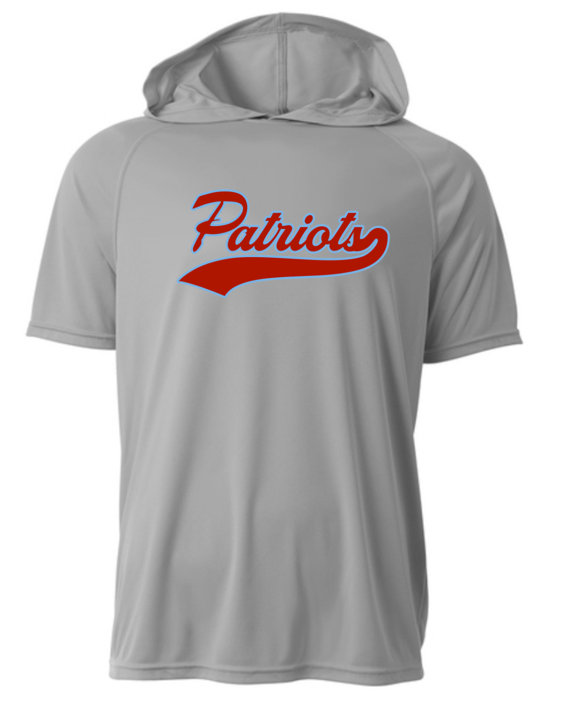 Patriots Script Driwick Short Sleeve Hooded Shirt