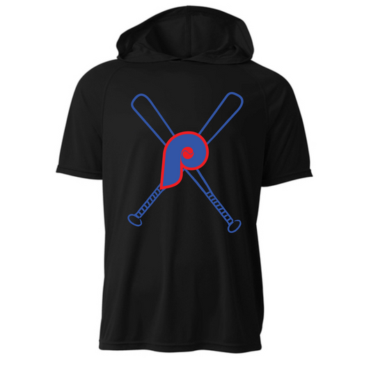 Pace Baseball Bats Dri-Wick Short Sleeve Hooded T-Shirt Adult