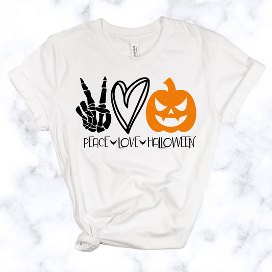 Peace Love Halloween Tee