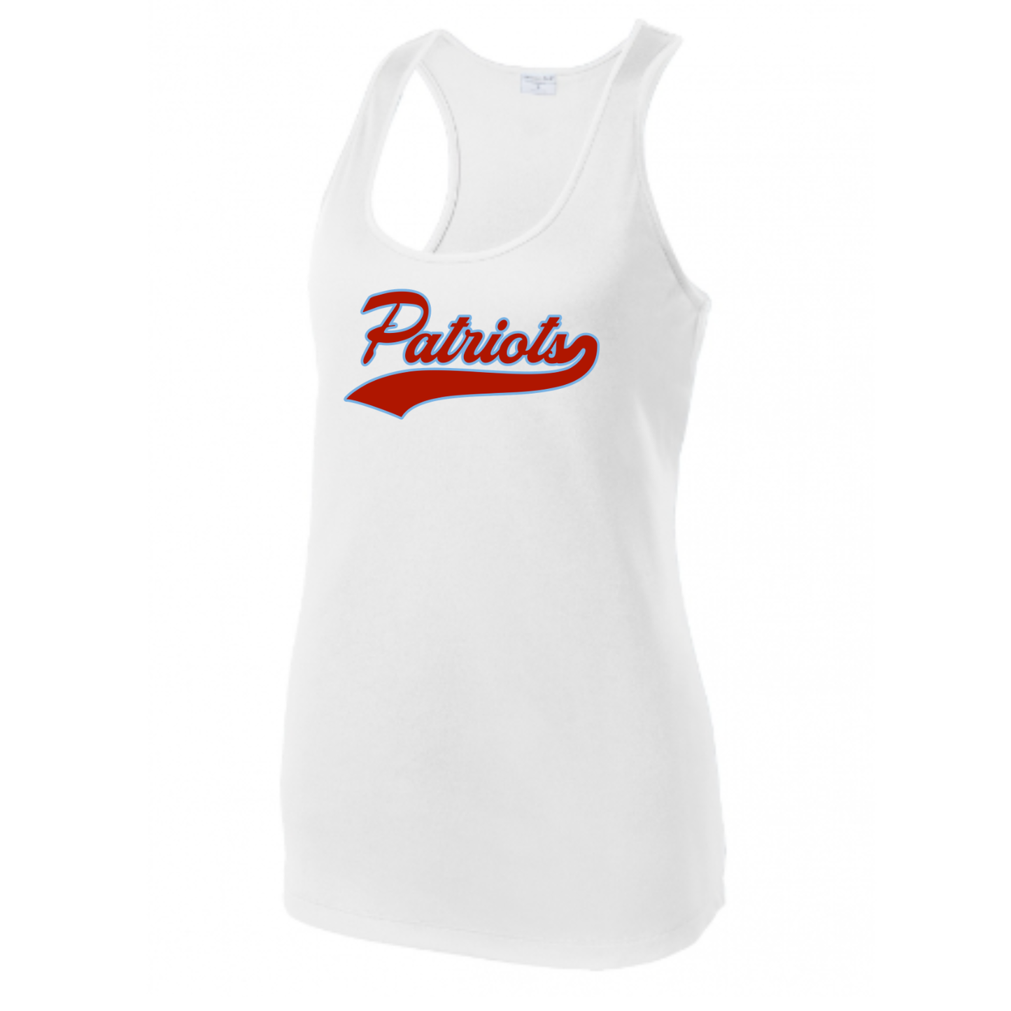 Patriots Script Racerback Tank