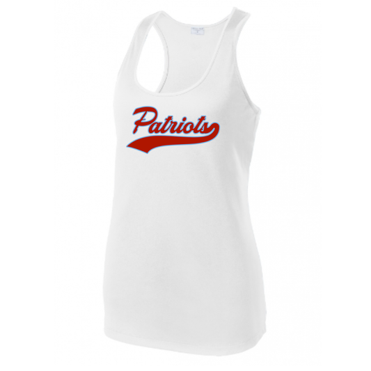 Patriots Script Racerback Tank