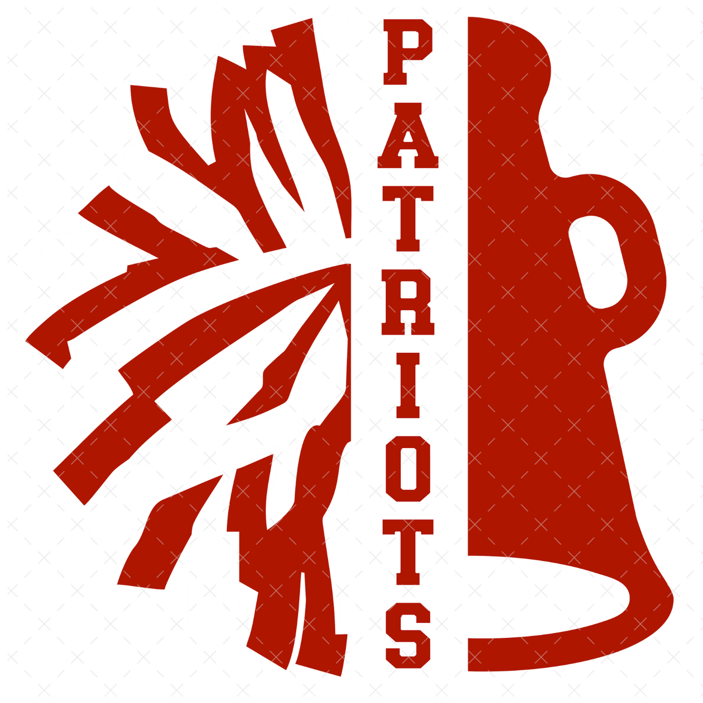 Patriots Cheer Pom + Cone DTF Transfer