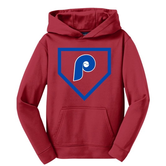 P Home Plate Adult Dri-Wick Hoodie