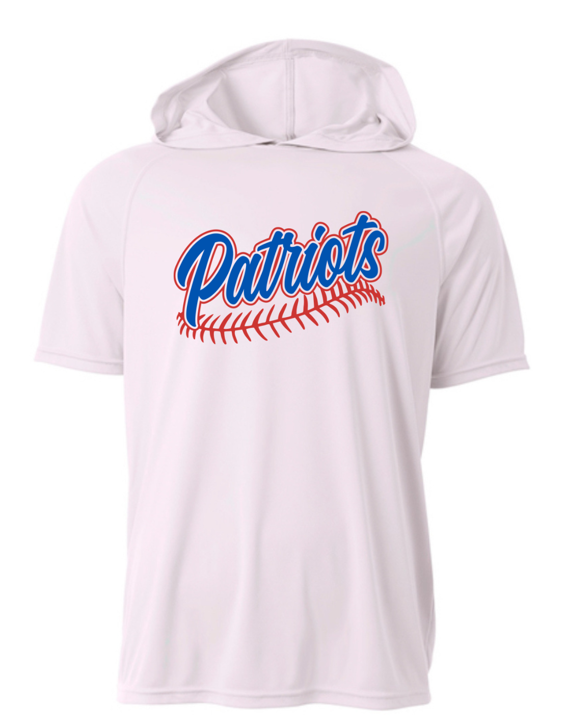 Patriots Baseball Driwick Short Sleeve Hooded Shirt