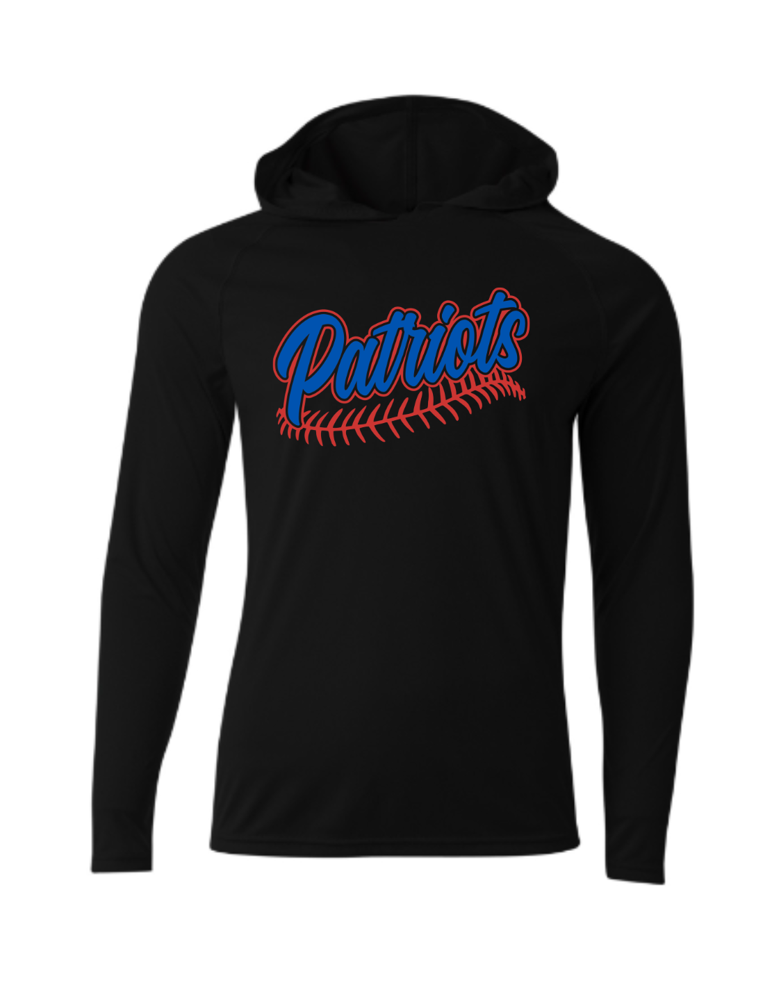 Patriots Baseball Driwick Long Sleeve Hooded Shirt