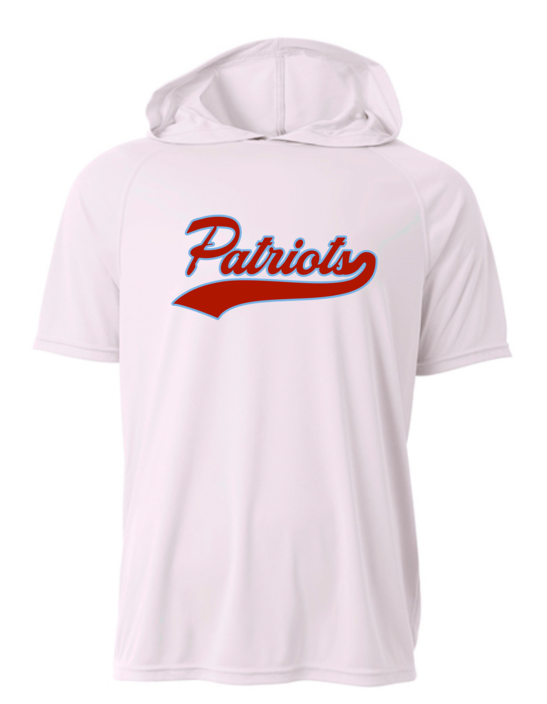 Patriots Script Driwick Short Sleeve Hooded Shirt