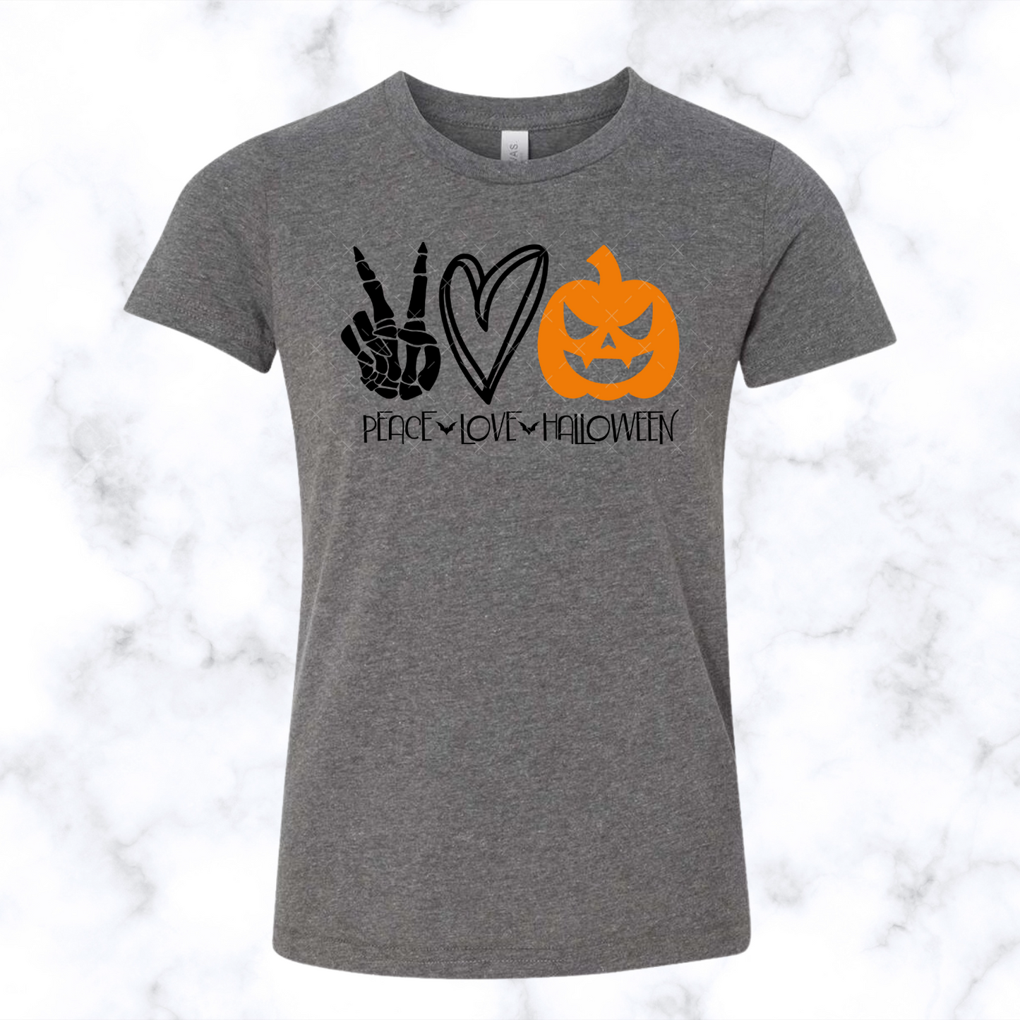 Peace Love Halloween Youth Tee