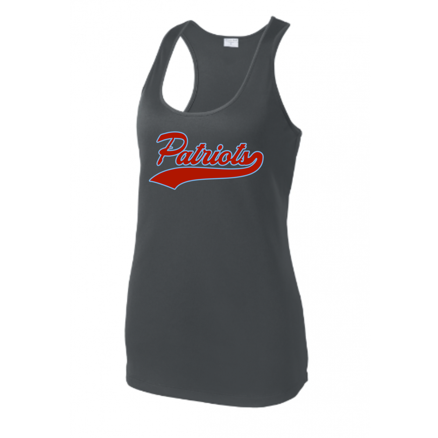 Patriots Script Racerback Tank