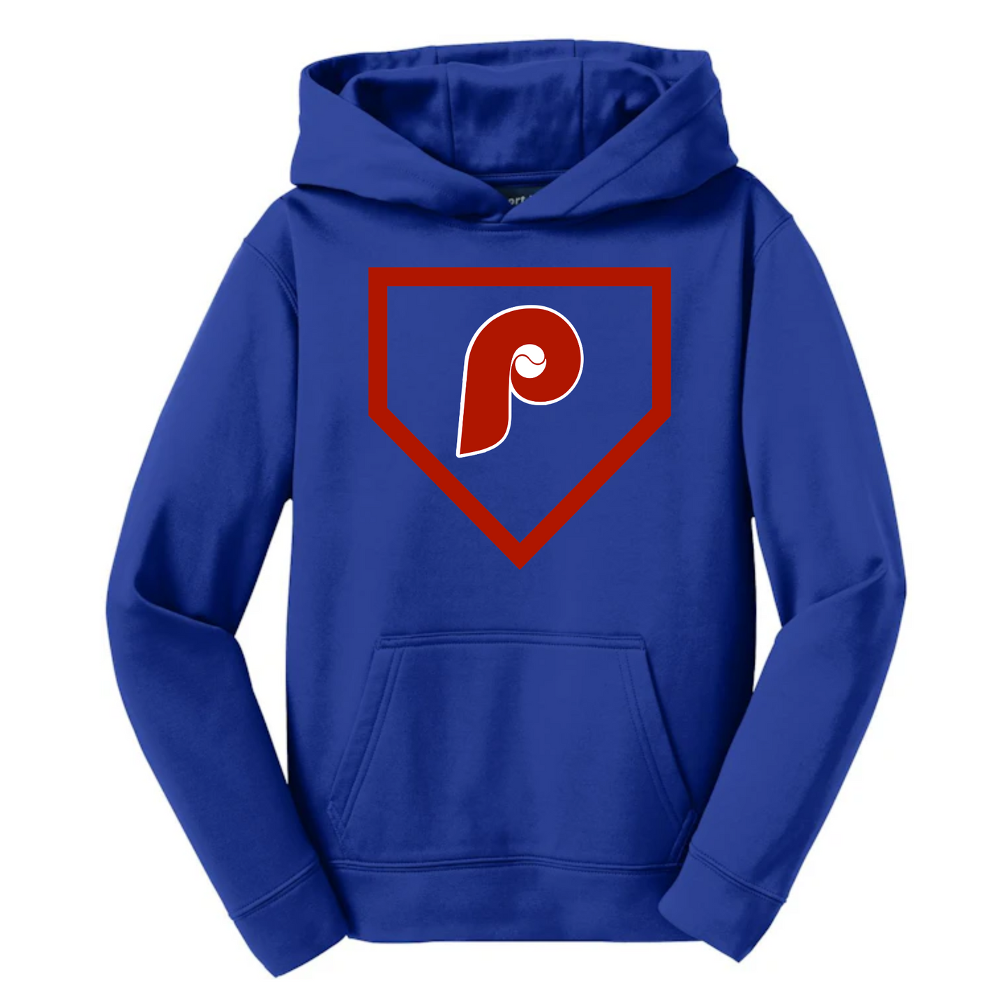 P Home Plate Adult Dri-Wick Hoodie