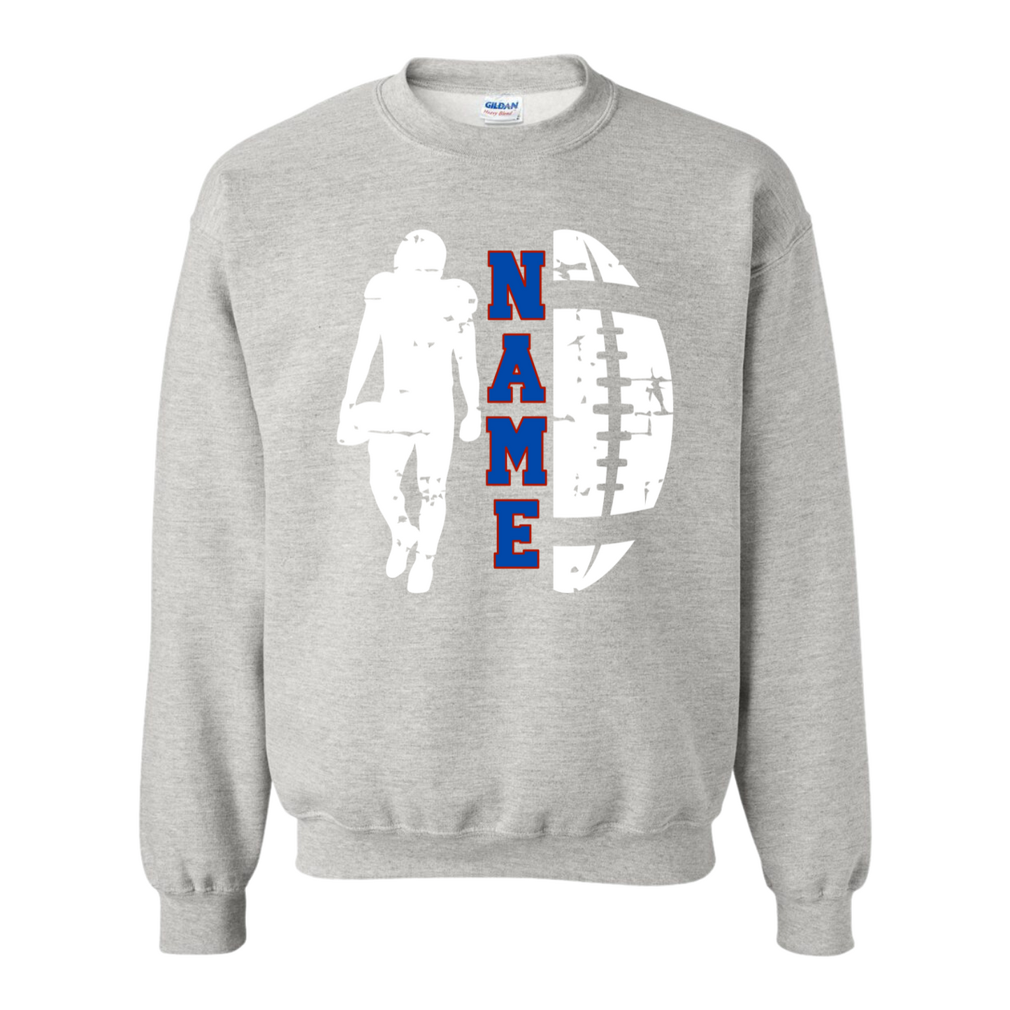 Football + Player + Name Sweatshirt