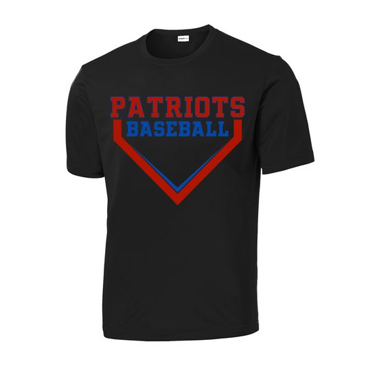 Patriots Home Plate Youth Short Sleeve Tee