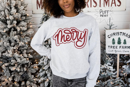 Merry Puff Print Adult