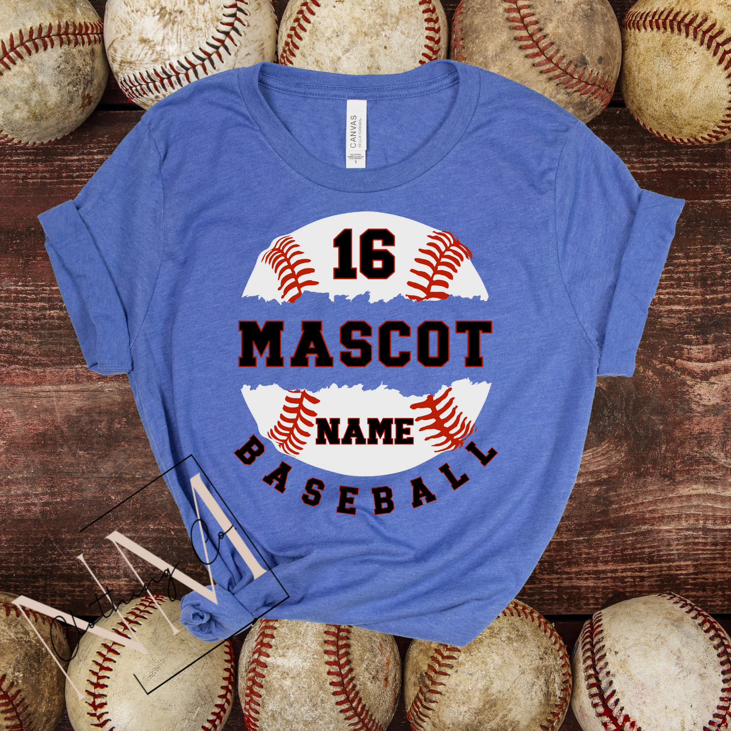 Split Baseball Custom Tee Youth