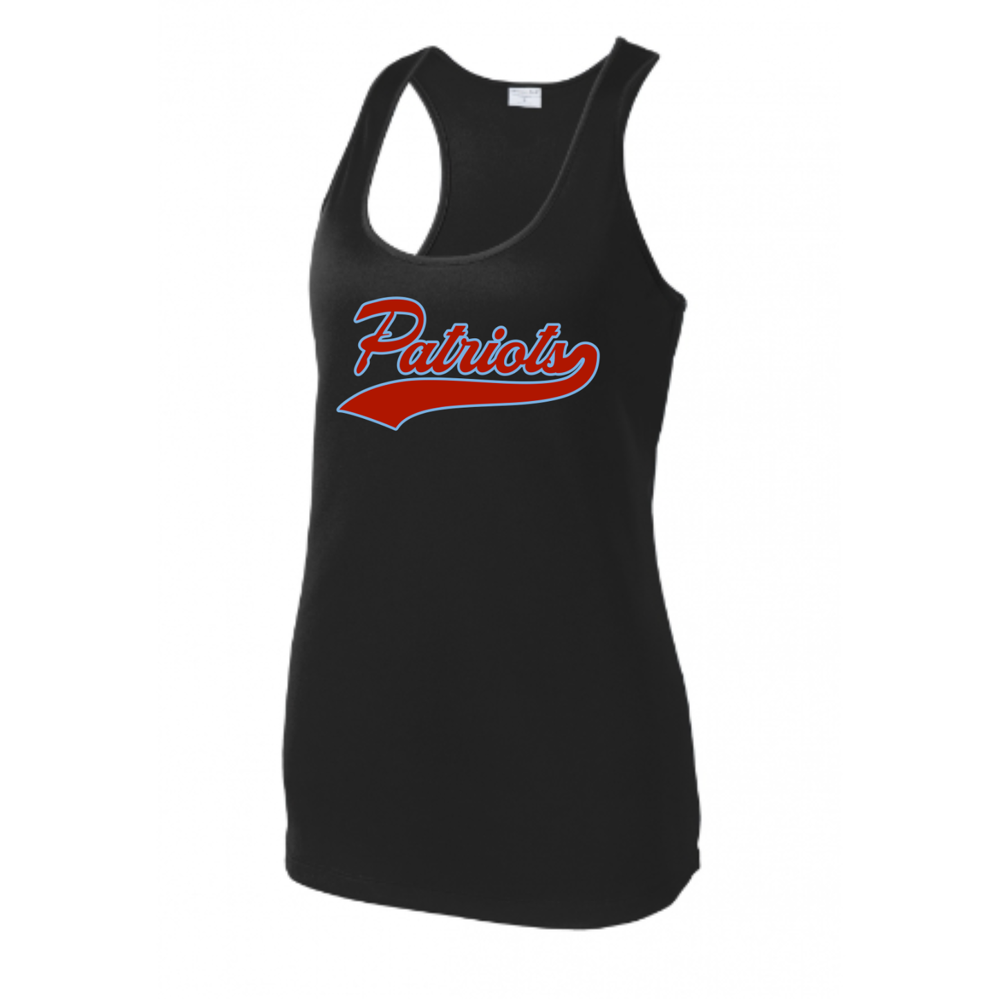 Patriots Script Racerback Tank