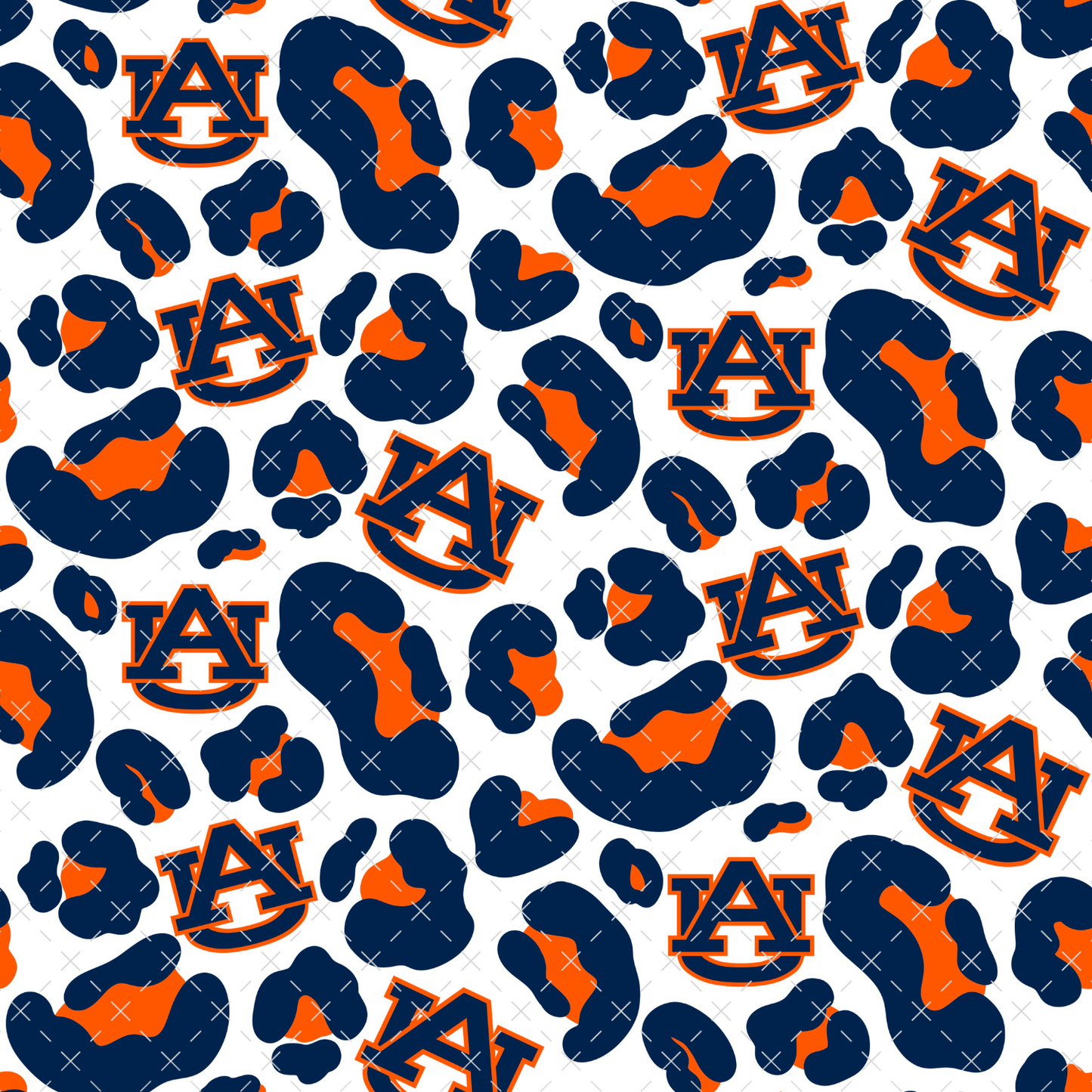 Auburn Leopard Print Sublimation Transfer