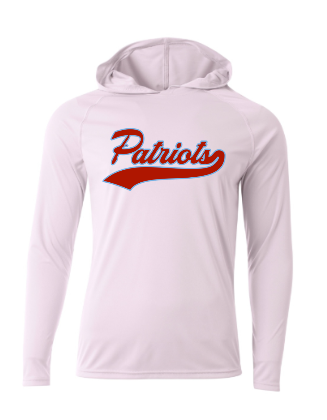 Patriots Script Driwick Long Sleeve Hooded Shirt