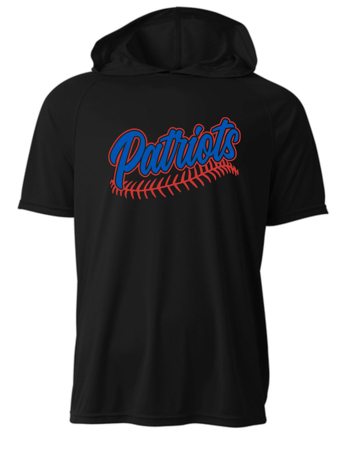 Patriots Baseball Driwick Short Sleeve Hooded Shirt