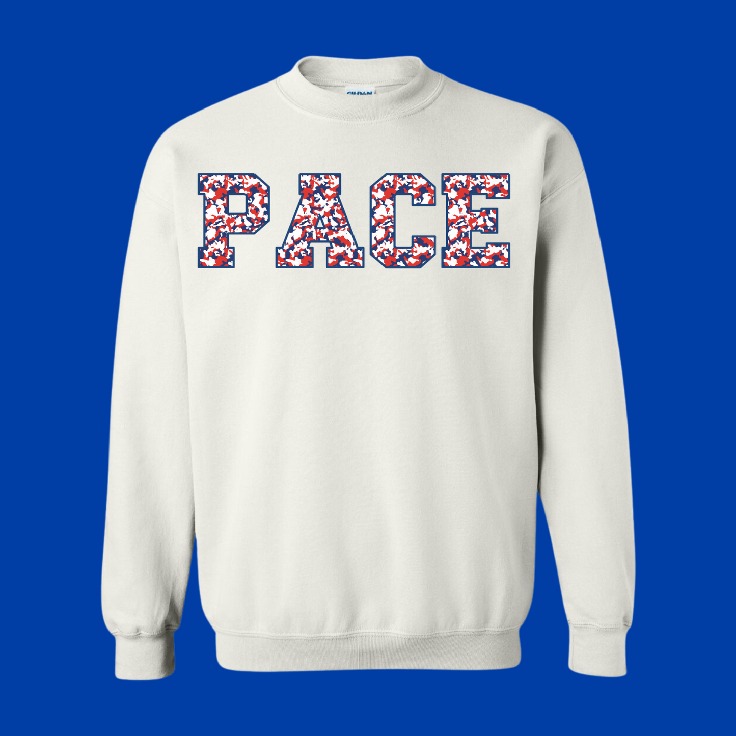 Pace Red + White + Blue Camo Sweatshirt Youth