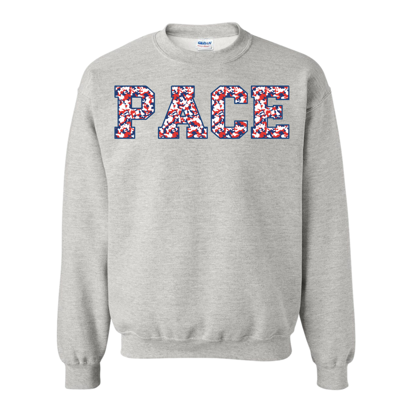 Pace Red + White + Blue Camo Sweatshirt Youth