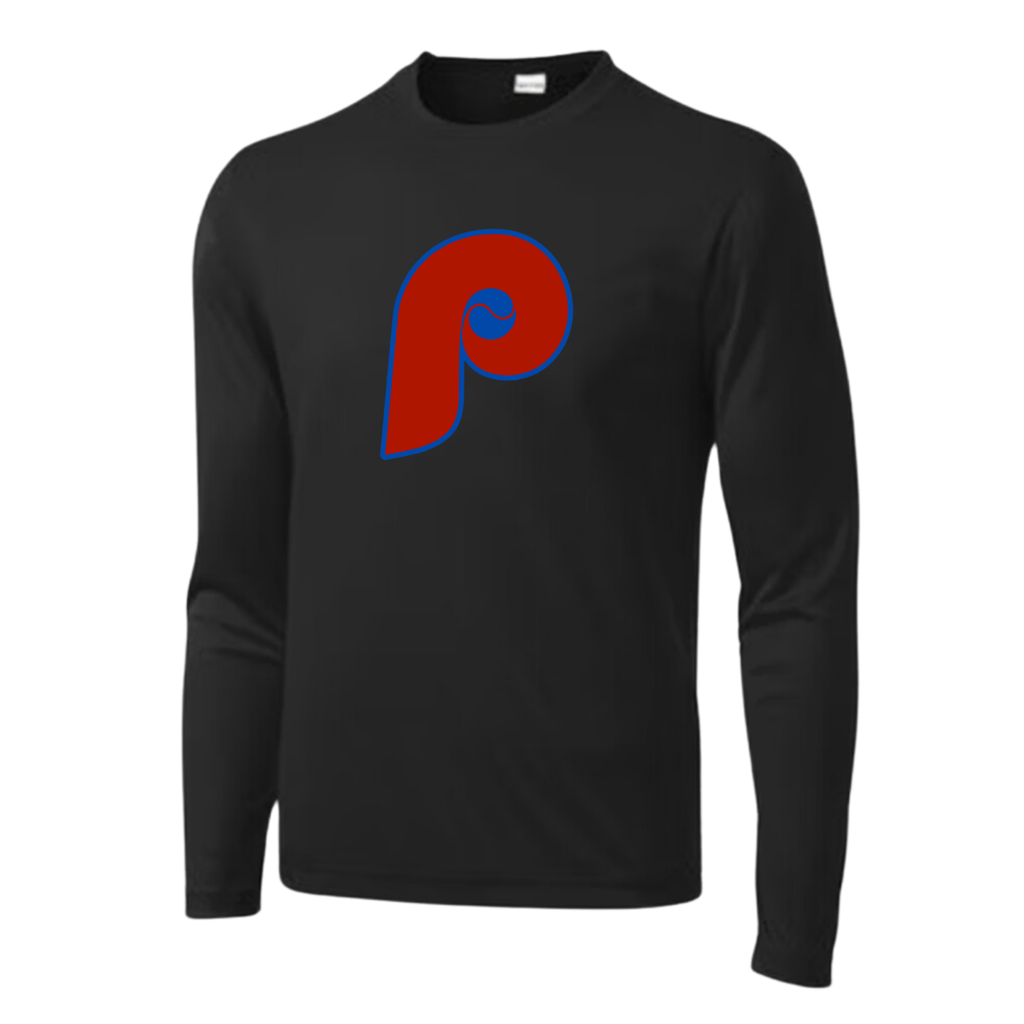 Patriots P Adult Long Sleeve Dri-Wick Tee