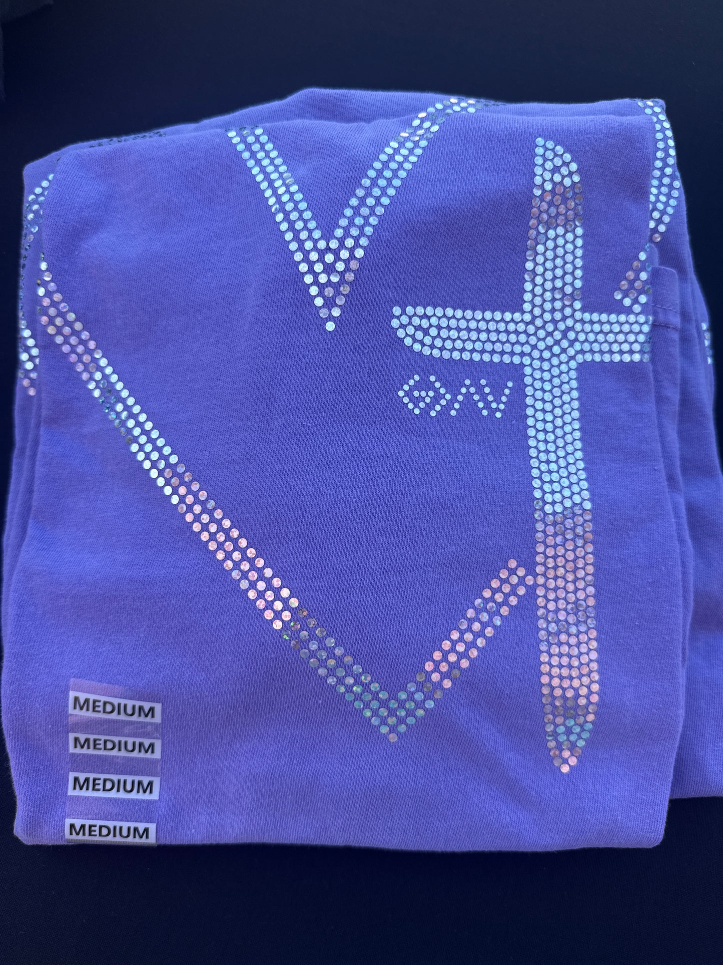 God Above All Heart Spangle Tee