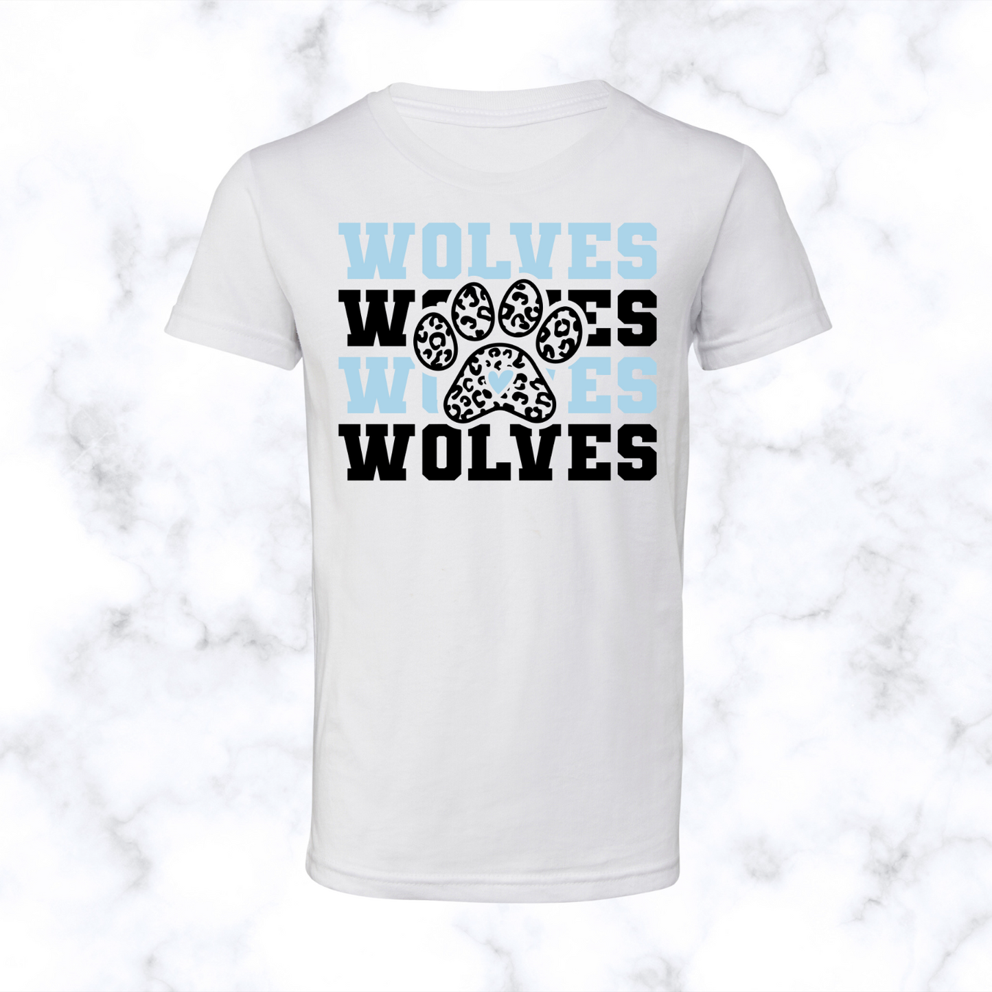 Wolves Paw Stacked Tee Adult