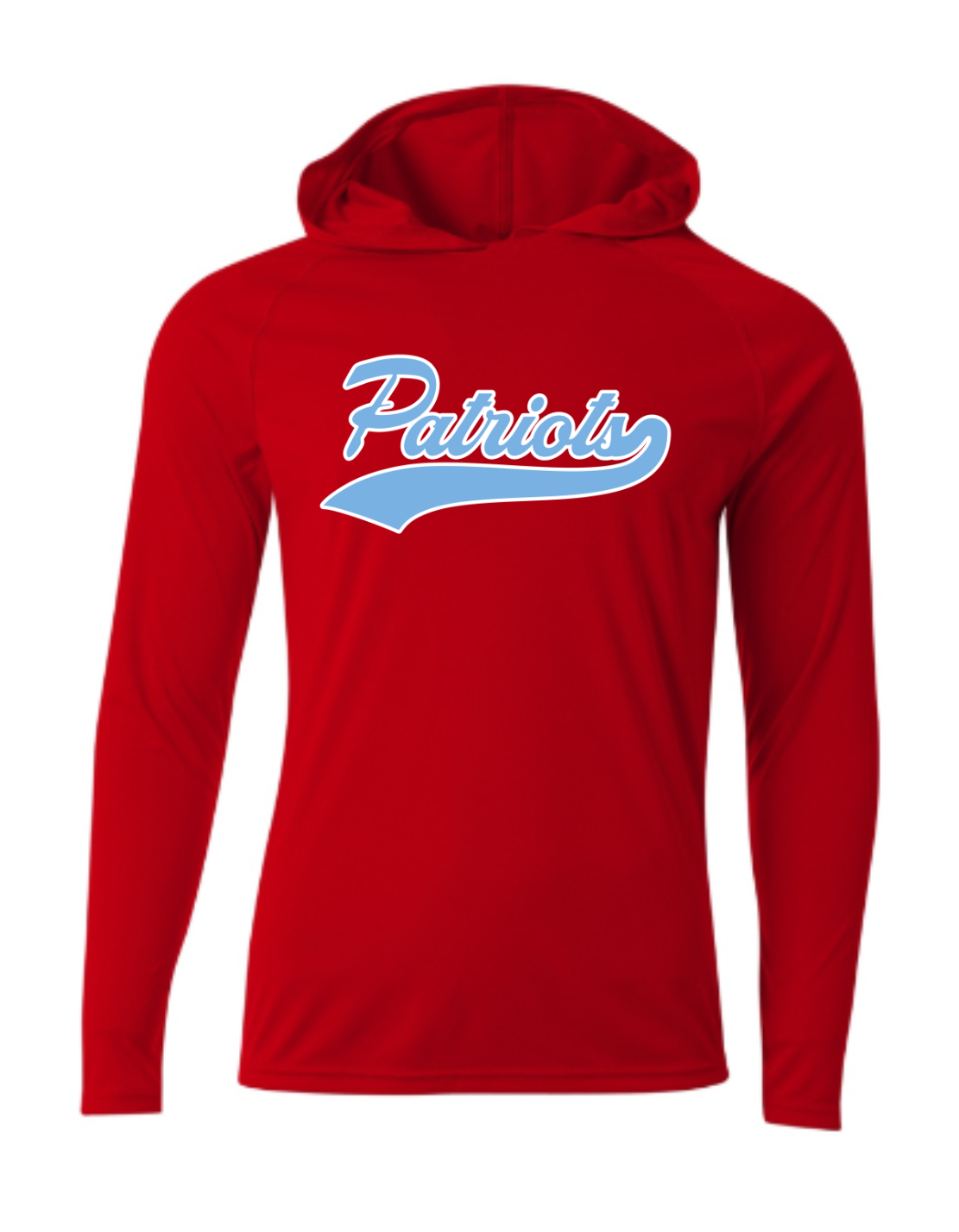 Patriots Script Driwick Long Sleeve Hooded Shirt