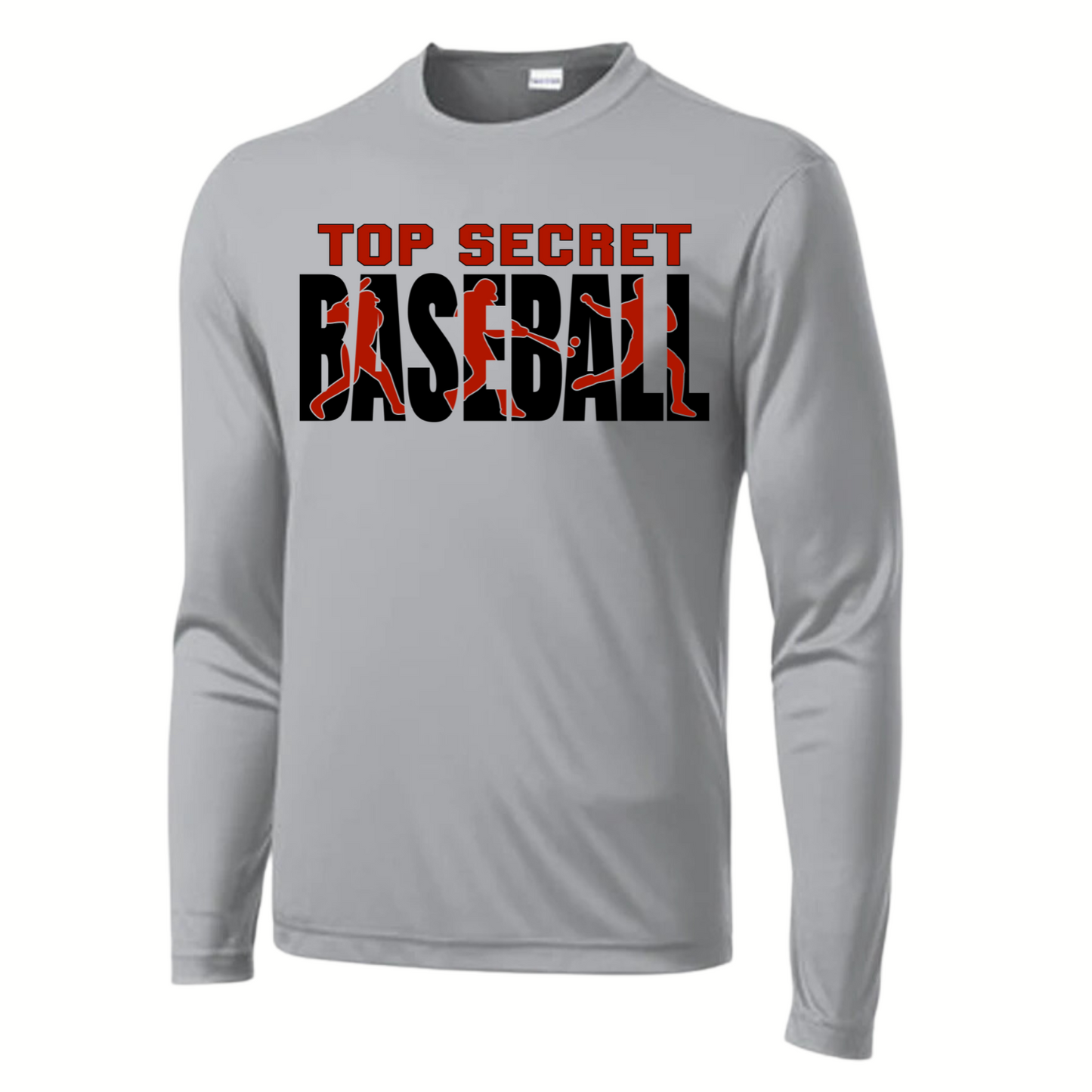 Top Secret Adult Long Sleeve Dri-Wick Tee