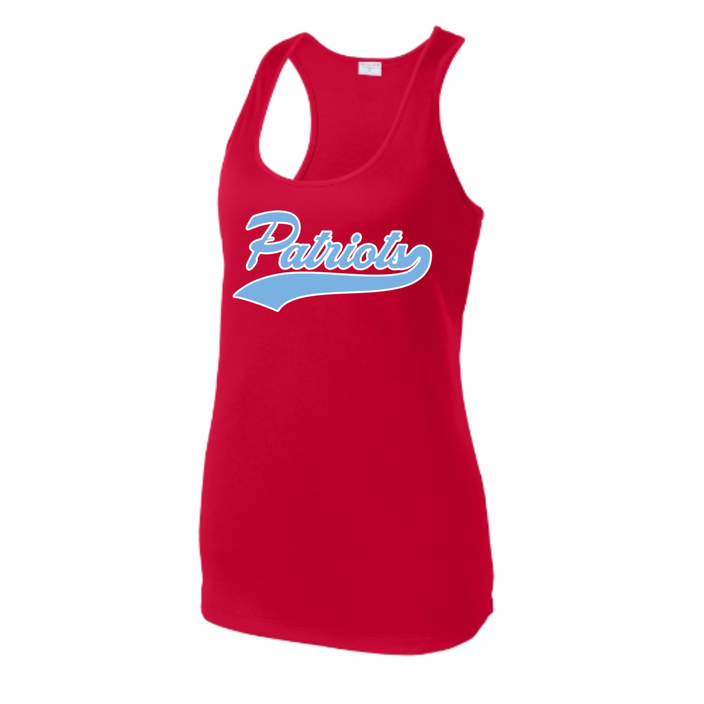 Patriots Script Racerback Tank