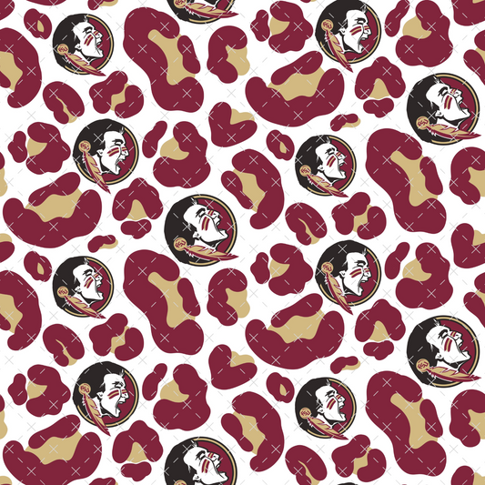 Seminoles Leopard Print Sublimation Transfer