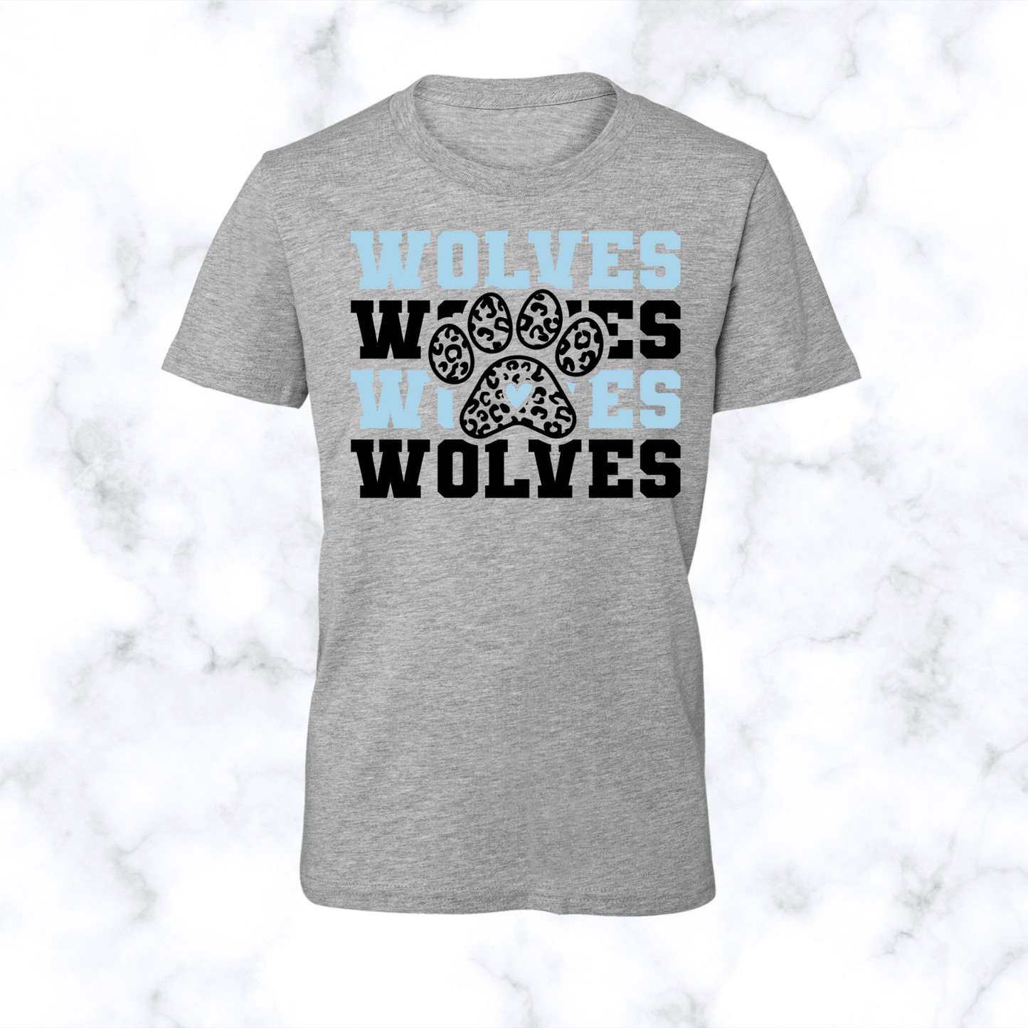 Wolves Paw Stacked Tee Youth