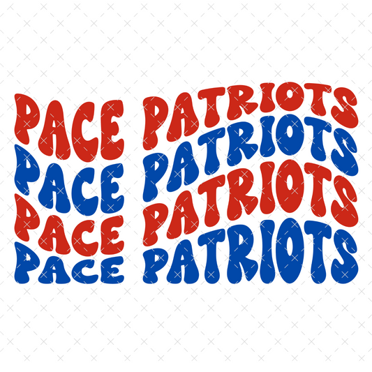 Pace Patriots Wavy DTF Transfer