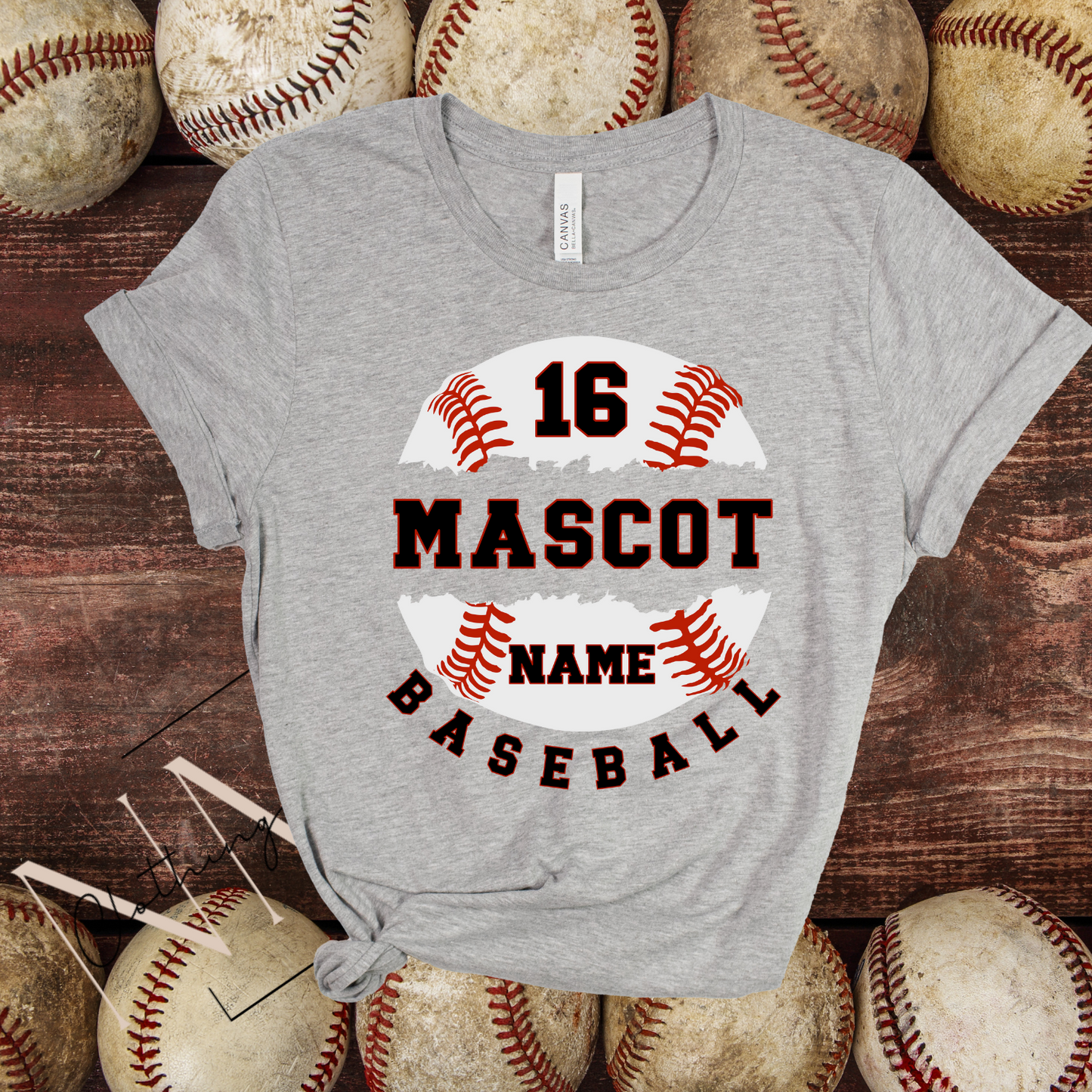 Split Baseball Custom Tee Youth