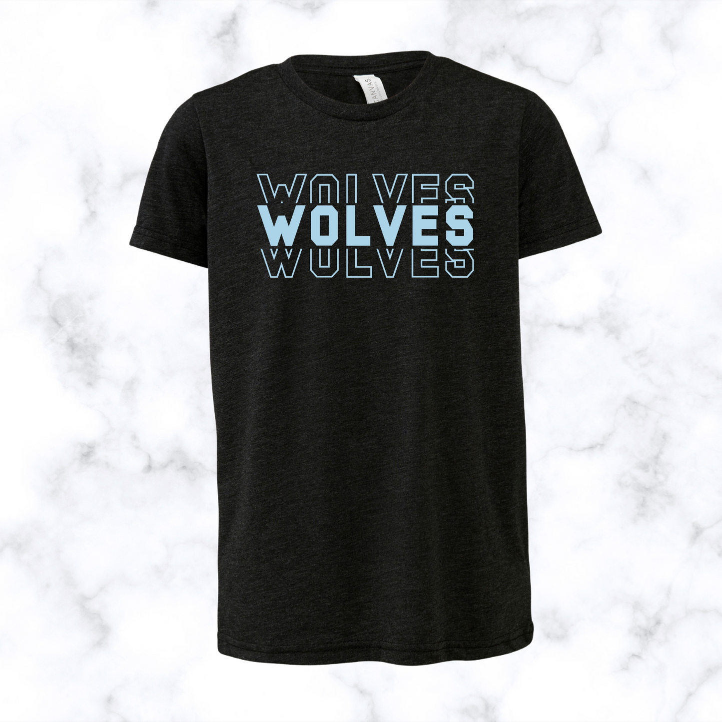 Wolves Stacked Tee Youth
