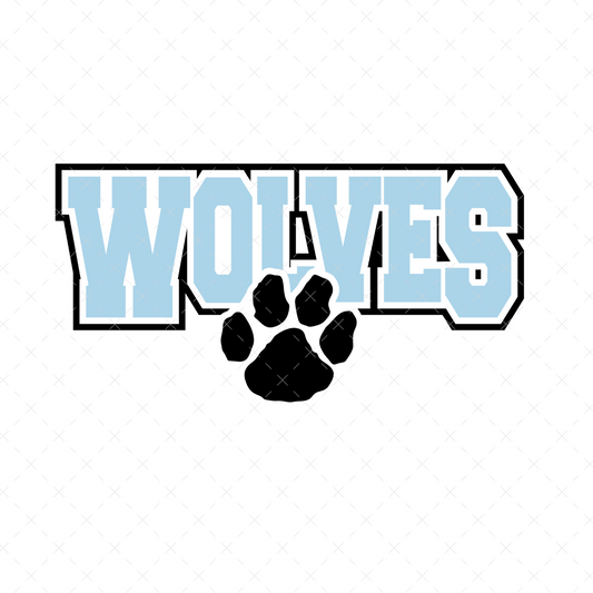 Varsity Wolves Paw - DTF Transfer