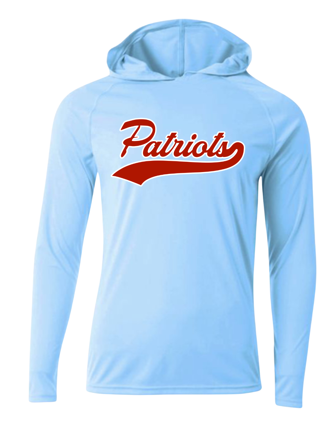 Patriots Script Driwick Long Sleeve Hooded Shirt