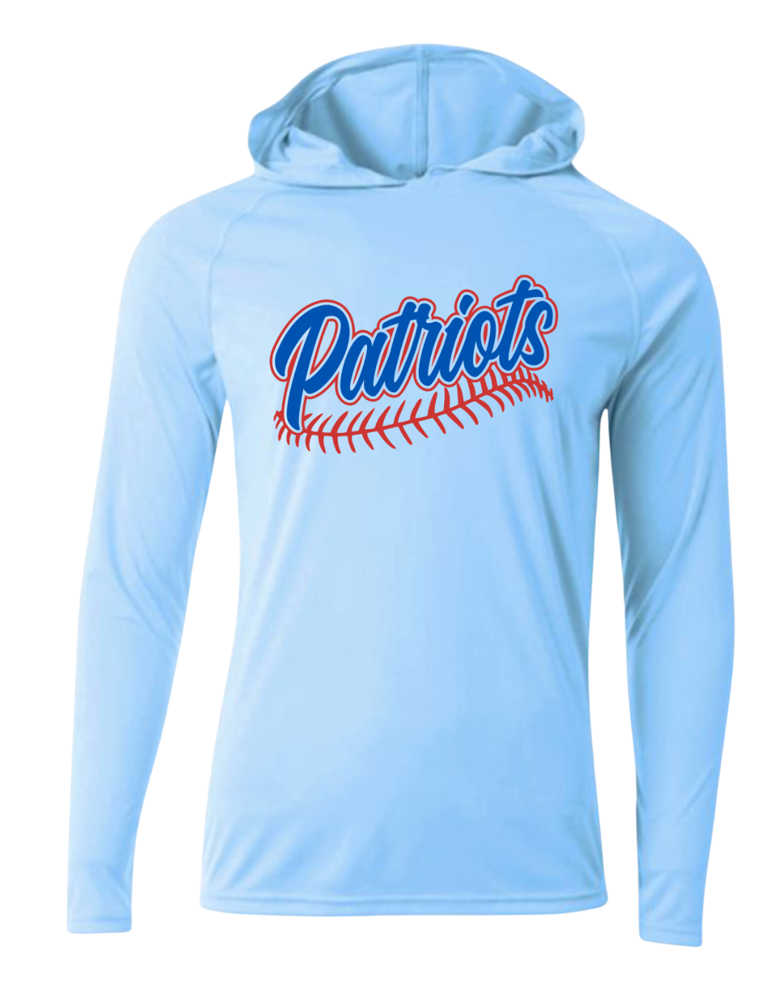 Patriots Baseball Driwick Long Sleeve Hooded Shirt