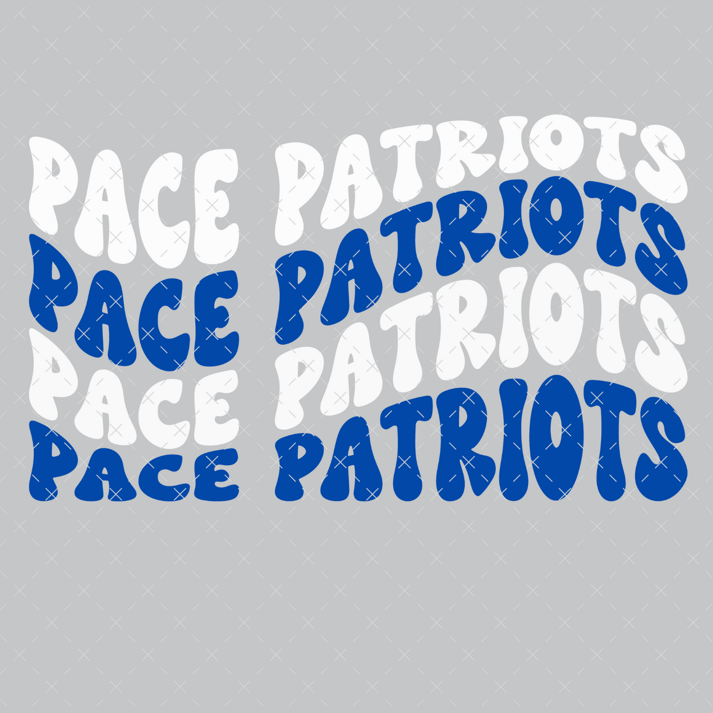 Pace Patriots Wavy DTF Transfer