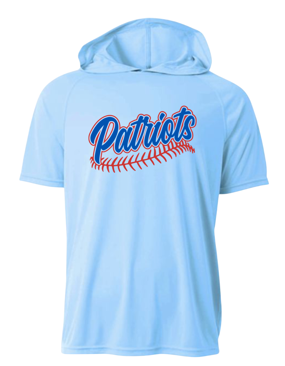 Patriots Baseball Driwick Short Sleeve Hooded Shirt