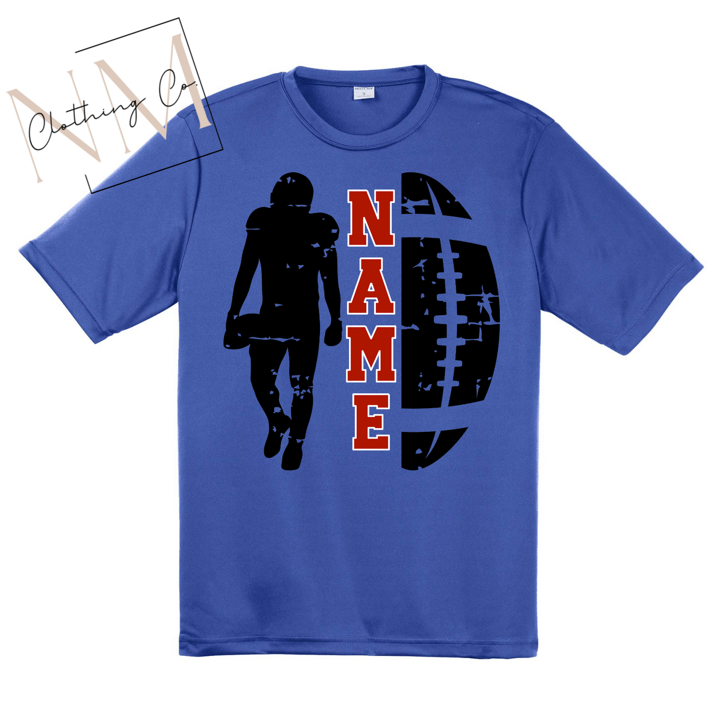 Football + Player + Name Adult Tee