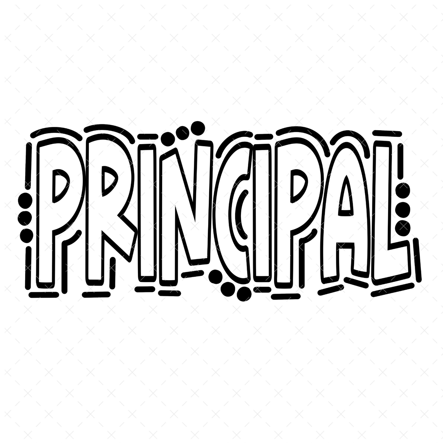 Principal Doodle DTF Transfer