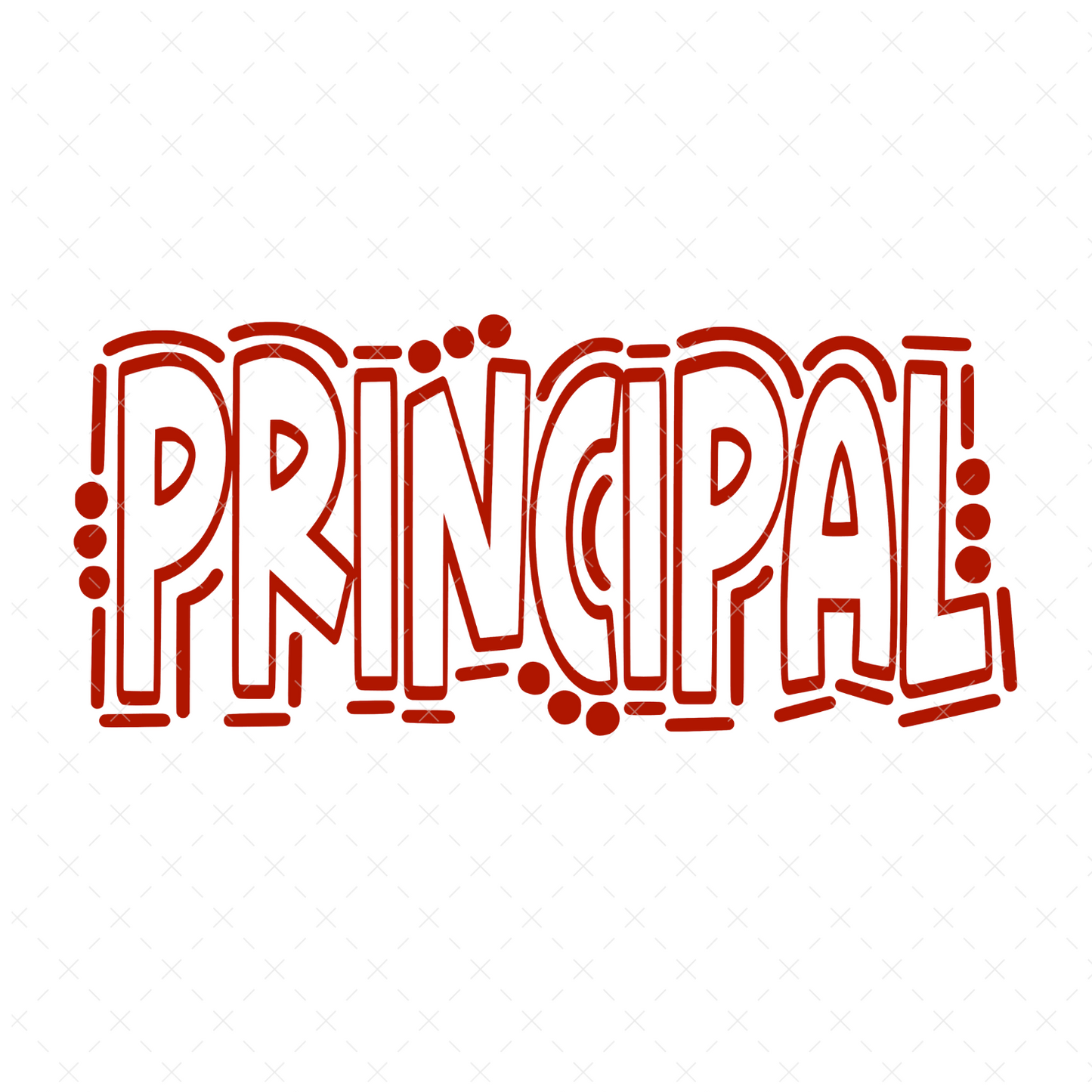 Principal Doodle DTF Transfer