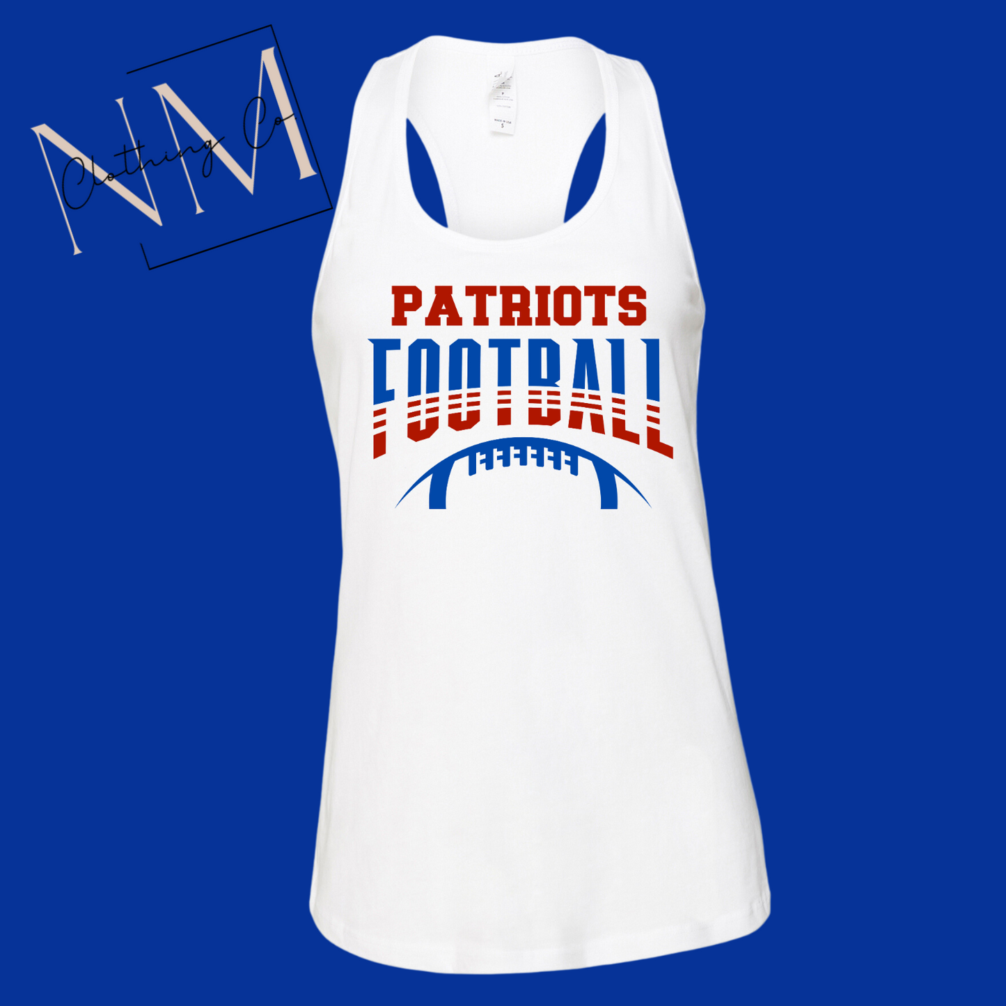 Patriots Football Racerback Tank