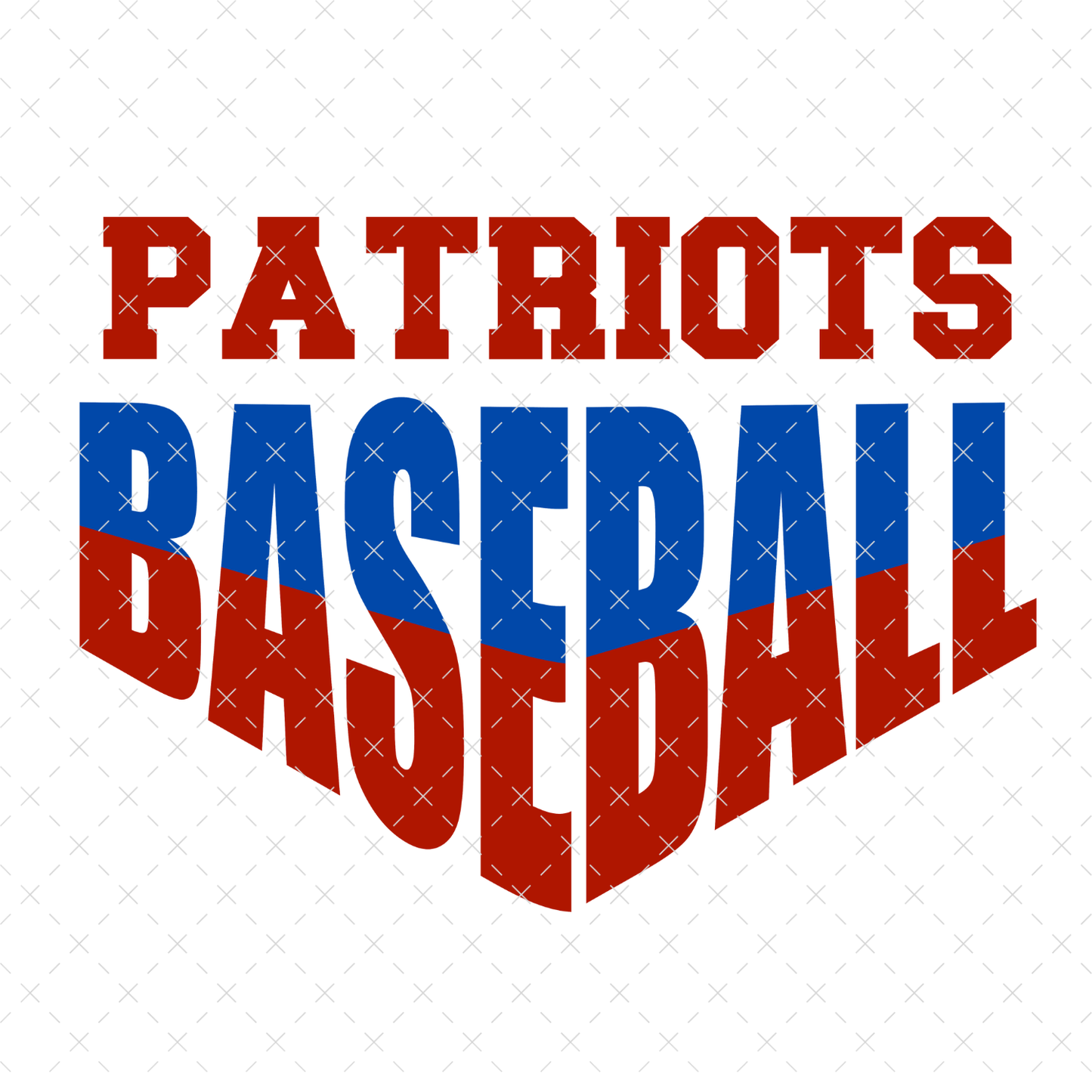 Patriots Baseball DTF Transfer