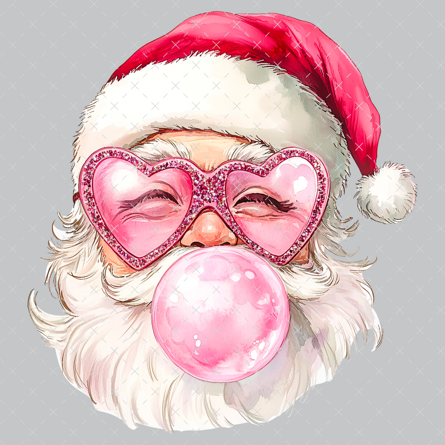 Santa Bubble Gum - DTF Transfer