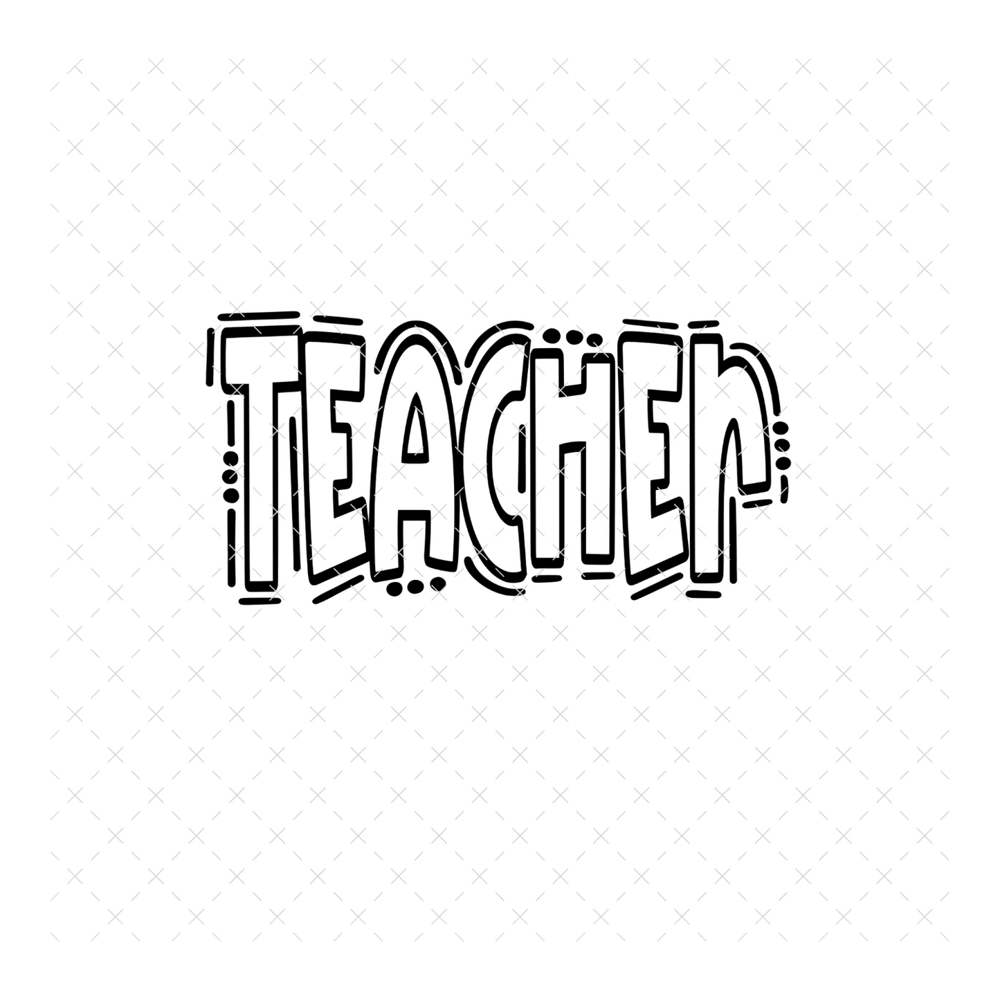 Teacher Doodle- DTF Transfer