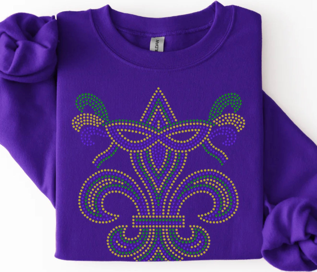 Fleur De Lis Mardi Gras Mask Spangle Adult